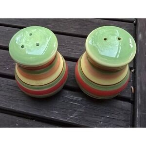 DANSK Salt and Pepper Shakers‎ Set, Tropical Swirls